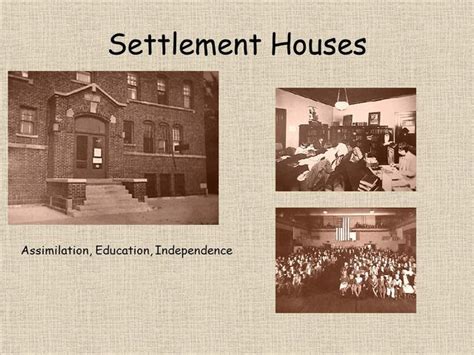 settlement houses significance