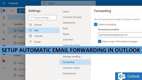Setup Automatic Email Forwarding Outlook