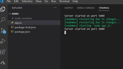 setup node js in vs code