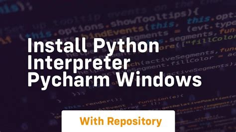 setup python interpreter pycharm windows