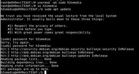 setup sudo user debian