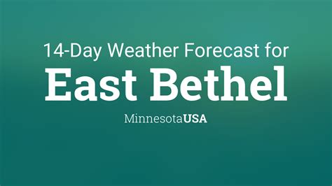 seven day forecast for east bethel minnesota