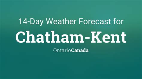 seven day weather chatham kent