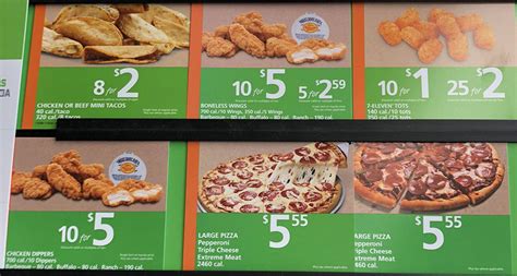 seven eleven food prices