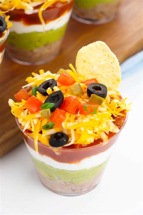 Seven Layer Dip In A Cup