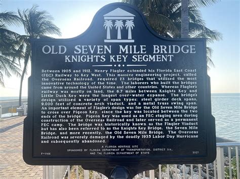 seven mile bridge marker