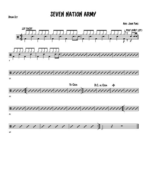 seven nation army drum part