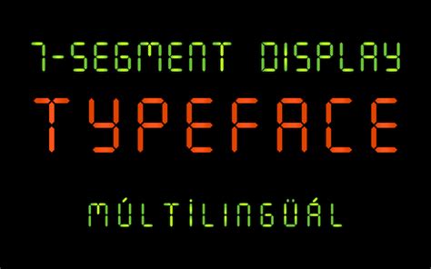 Seven Segment Display Font