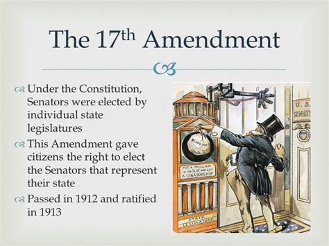 seventeenth amendment apush definition