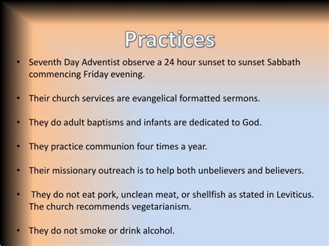 seventh day adventist saturday rules