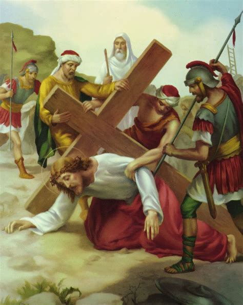 seventh station of the cross image