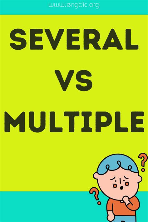 several vs multiple vs numerous