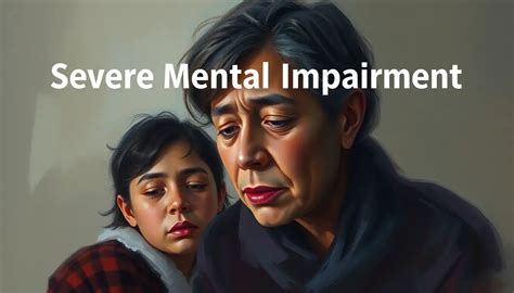 severe impairment of intelligence and social functioning