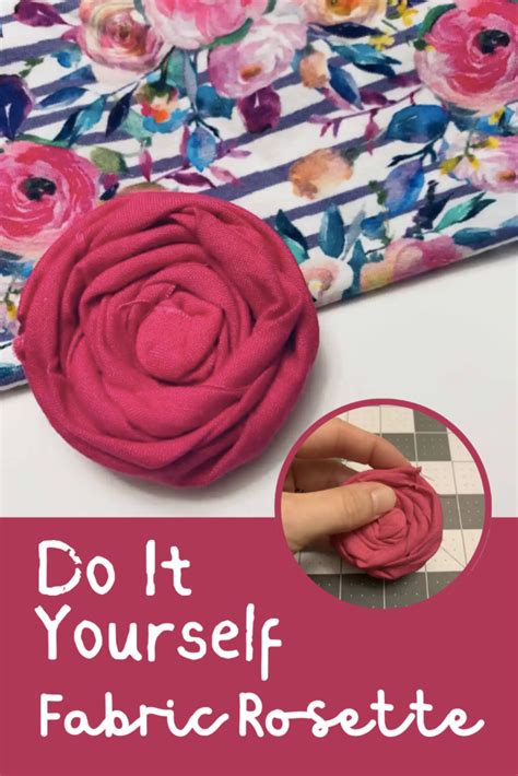 Sew A Fabric Rosette