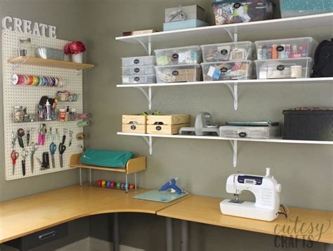 Sewing Corner Shelves