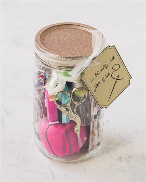 Sewing Kit Jar