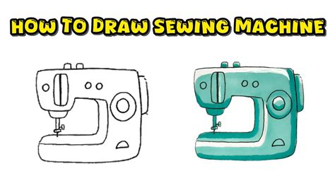 Sewing Machine Easy To Draw