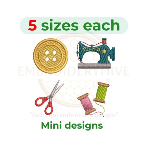 Sewing Machine Embroidery Button