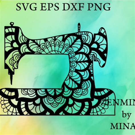 3D Svg Sewing Machine 1972+ SVG PNG EPS DXF File Free SVG Cut File