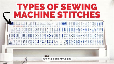 Sewing Machine Types Of Stitches