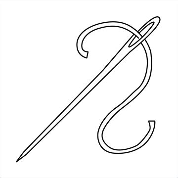 Sewing Needle Drawing