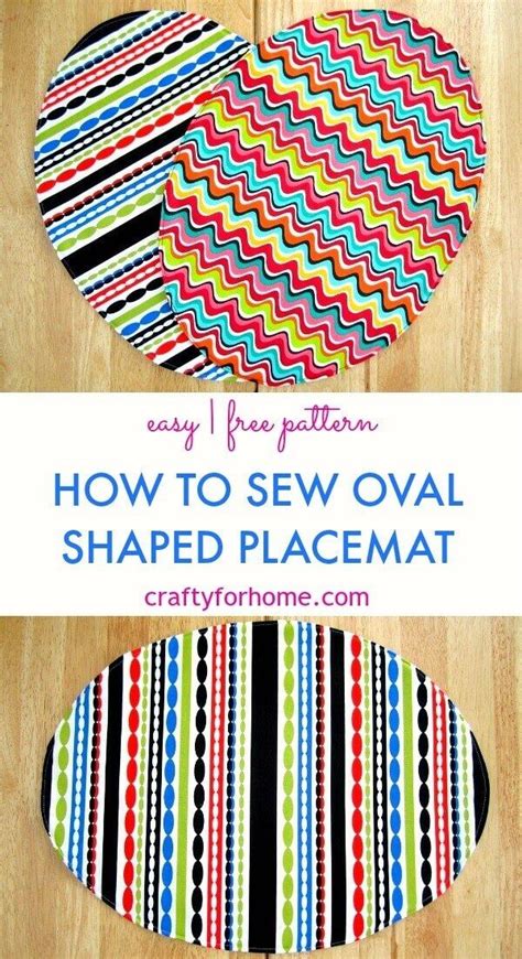 Sewing Oval Placemats