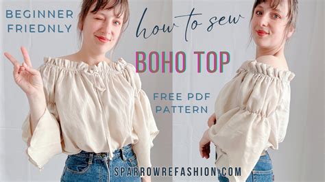 Sewing Pattern Boho Top