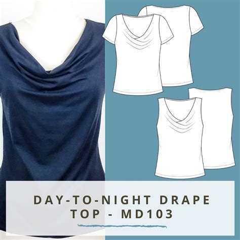 Sewing Pattern Drape Top