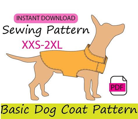 Sewing Pattern Extra Large Dog Coat