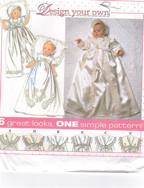 Sewing Pattern For Baptism Gown