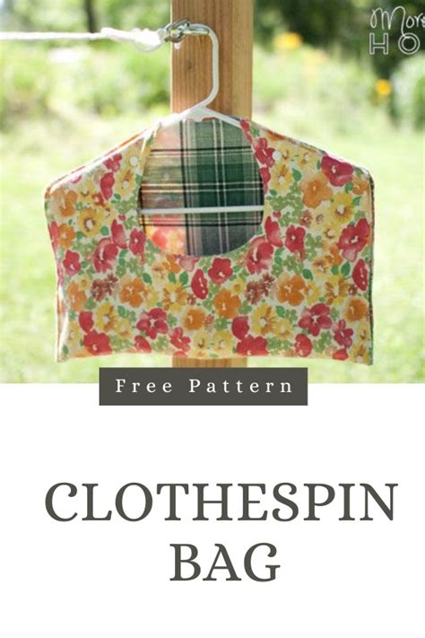 Sewing Pattern For Clothes Pin Bag