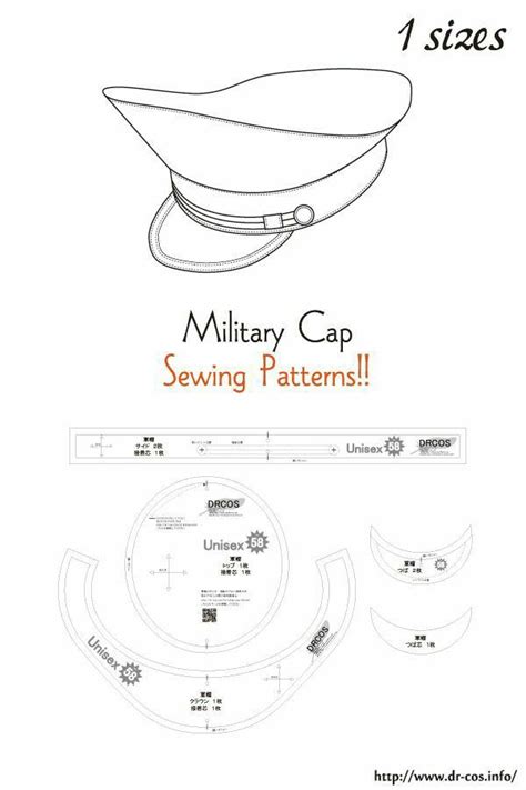 Sewing Pattern For Military Hat