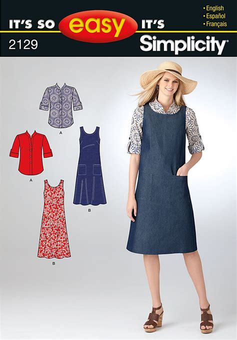 Sewing Pattern Pinafore Dress