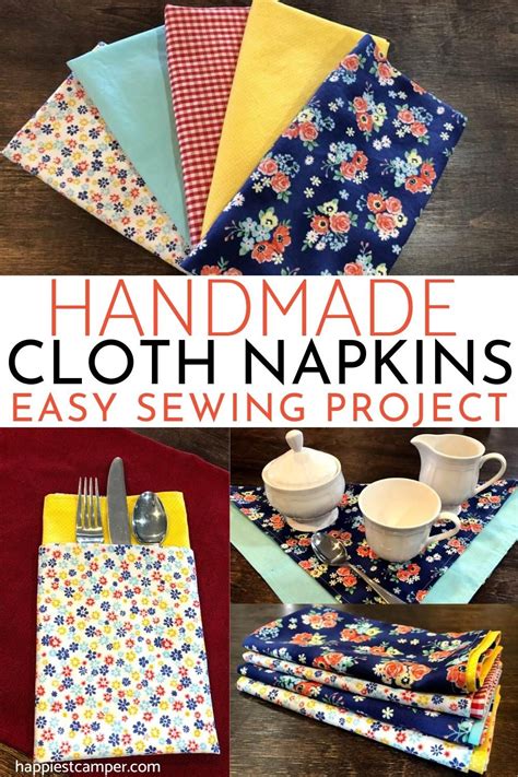 Sewing Pattern Table Napkins