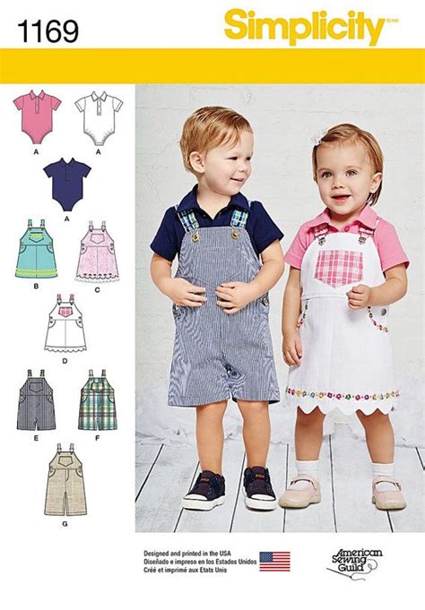 Sewing Pattern Toddler Bib Overalls