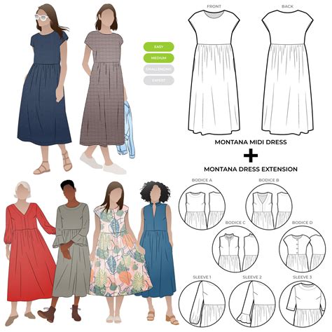 Sewing Patterns For Midi Dresses