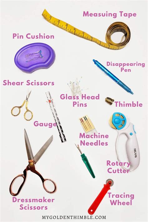 Sewing Tools Uses And Functions