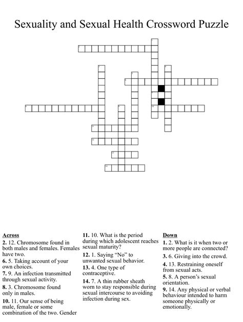 sexual arousal crossword clue