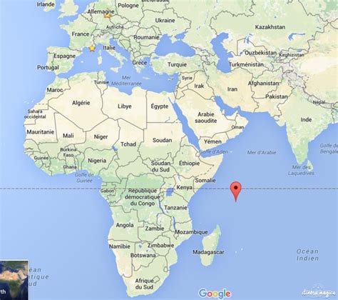 Carte des Seychelles le groupe principal.