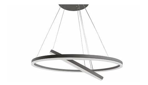 Suspension LED Seynave Nelia gris l.60 cm Castorama