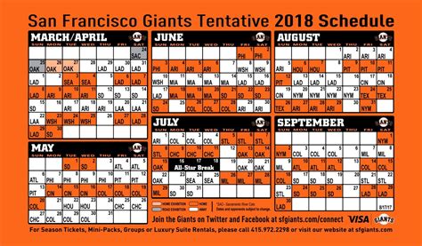 Sf Giants Schedule Printable Calendar Calendar Template 2022