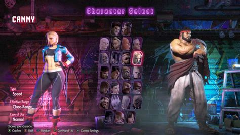 SF6 Fighting Grounds Character Selection