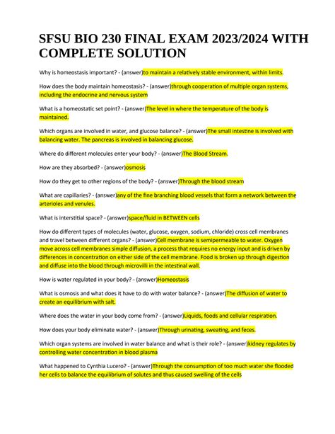 sfsu final exam schedule