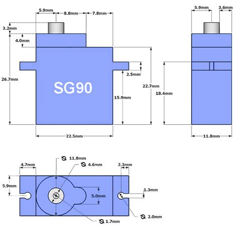 Sg90 Servo Dimensions