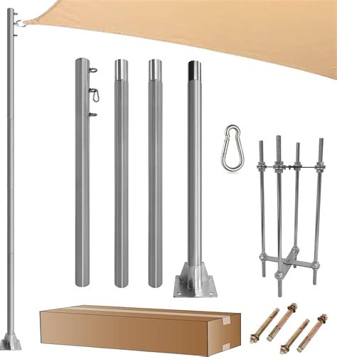 Shade Sail Post Pole Kit