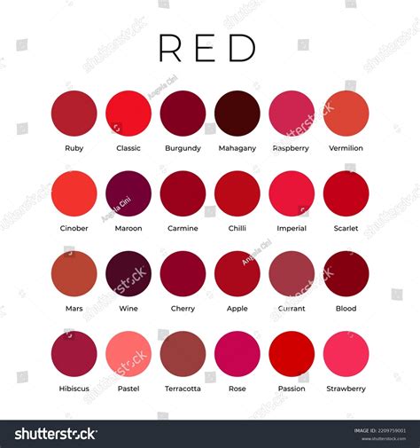 shades of red