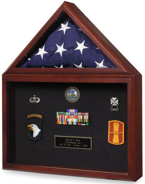 Shadow Box With Flag Display