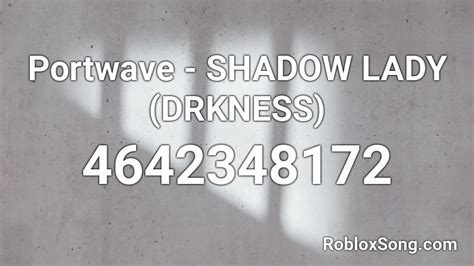 shadow lady roblox id