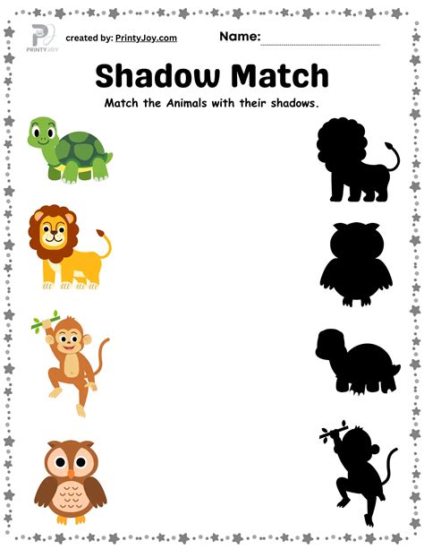Shadow Matching Free Printables