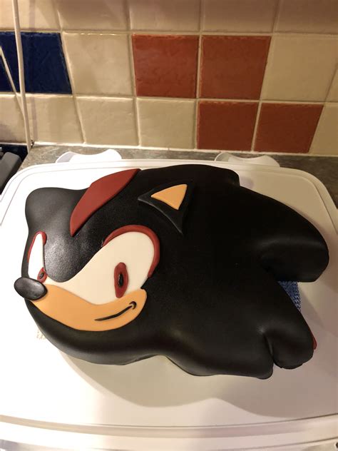 shadow the hedgehog birthday cake